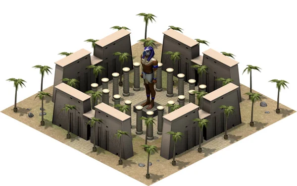 Isometrische platform van het oude Egypte — Stockfoto
