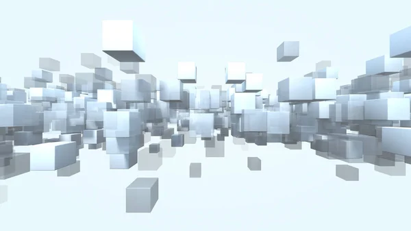 Genomskinlig kub former — Stockfoto