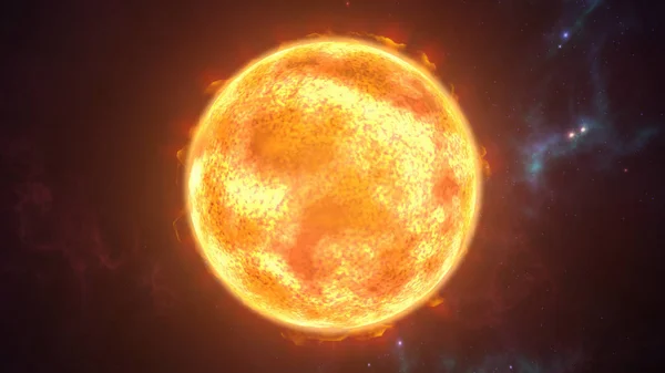 Burning Sun  planet — Stock Photo, Image