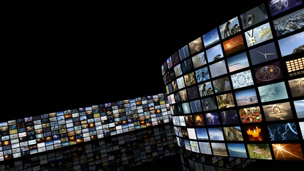 Videowall di intrattenimento cinematografico — Foto Stock