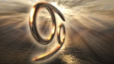 Altın Kanser Astroloji sembolü