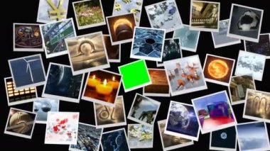 düşen fotoğraf çerçeveleri animasyon render