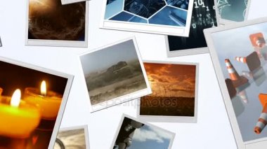 düşen fotoğraf çerçeveleri animasyon render