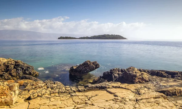 Vacker strand scen i Kroatien — Stockfoto