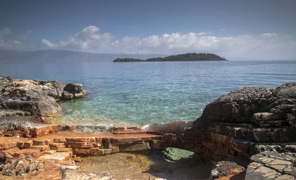 Belle scène de plage en croatie — Photo