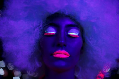 UV neon disko seksi kadın cyber oyuncak robot elektronik oyuncak parlayan