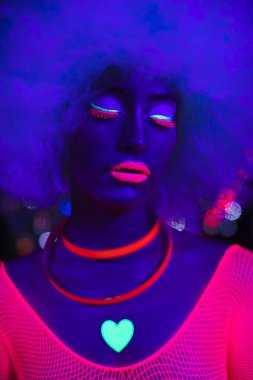 UV neon disko seksi kadın cyber oyuncak robot elektronik oyuncak parlayan