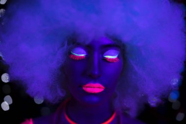 UV neon disko seksi kadın cyber oyuncak robot elektronik oyuncak parlayan