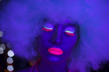 UV neon disko seksi kadın cyber oyuncak robot elektronik oyuncak parlayan