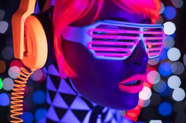 UV neon disko seksi kadın cyber oyuncak robot elektronik oyuncak parlayan