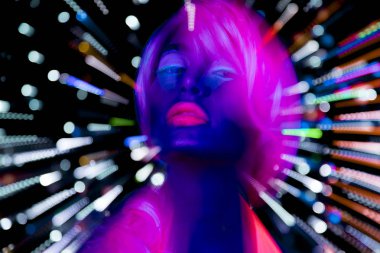 kızdırma uv neon disko seksi kadın cyber bebek