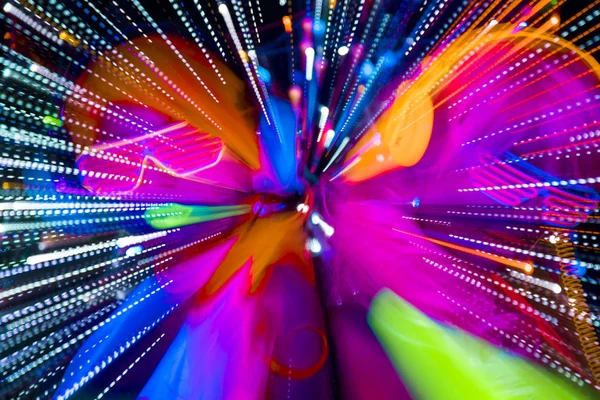 Leuchten UV Neon sexy Disco weibliche Cyber-Puppe — Stockfoto