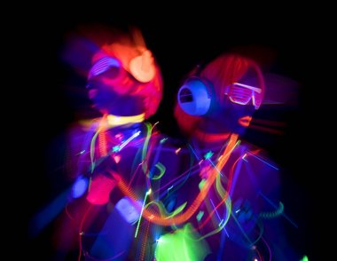 kızdırma uv neon disko seksi kadın cyber bebek