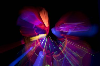 kızdırma uv neon disko seksi kadın cyber bebek