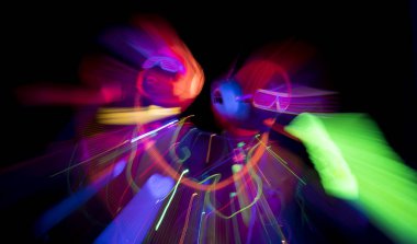 kızdırma uv neon disko seksi kadın cyber bebek