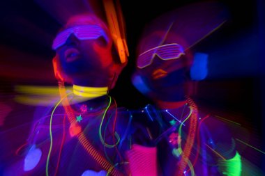 kızdırma uv neon disko seksi kadın cyber bebek