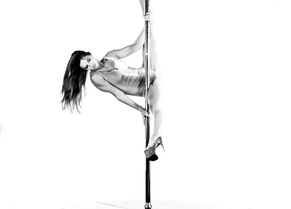 Femeie dansatoare pole — Fotografie, imagine de stoc