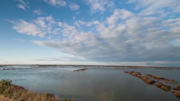 Hyperlapse Pov Shot Camera Attached Front Road Vehicle Driving Flooded — Stock Video