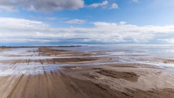 Hyperlapse Pov Aufnahme Mit Kamera Vor Einem Geländewagen Der Über — Stockvideo