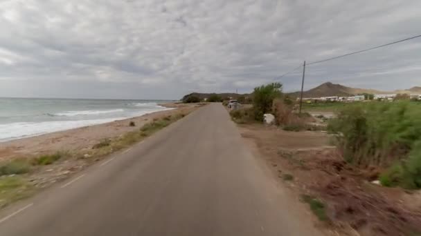 Guida Sentieri Fuoristrada Puntas Calnegre Parco Naturale Sulla Costa Murcia — Video Stock