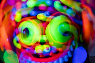 Neon glow maske korkunç yüz canavar
