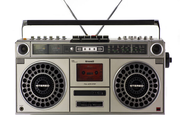 A vintage hifi ghettoblaster stereo