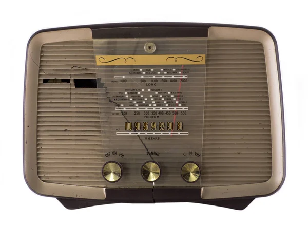 Antica radio stereo hi-fi — Foto Stock