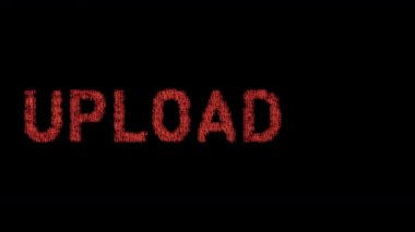 loading word loading consisting of thousands of numerical sequences with glitch effect