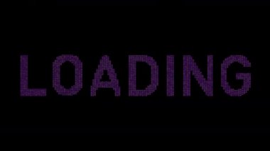 loading word loading consisting of thousands of numerical sequences with glitch effect
