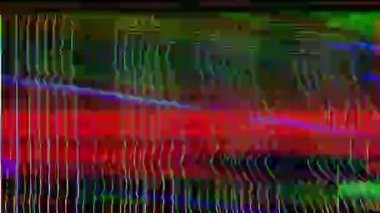 TV paraziti renkli çubuklar ve kötü sinyaller