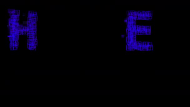 mots colorés bonjour monde composé de séquences numériques sur fond noir 