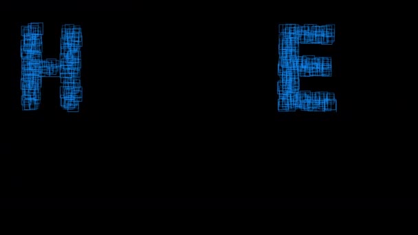 mots colorés bonjour monde composé de séquences numériques sur fond noir 