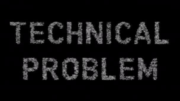 Words Technical Problem Each Letter Made Number Sequences Overplayed Glitch — Stok video
