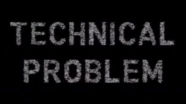 Szavak Technikai Probléma Minden Betű Készült Szám Szekvenciák Túljátszott Hiba — Stock videók