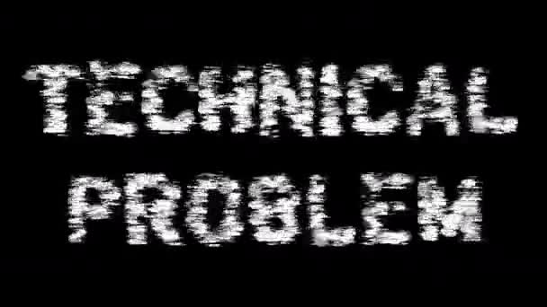 Technical Problem Letters Made Numbers Sequences Overplayed Glitch Distortion Effects — Stock Video
