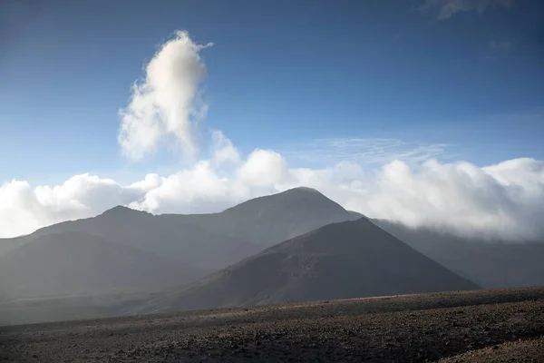 Cielo Azul Con Montañas Jandia Parque Natural Fuerteventura Islas Canarias — Foto de Stock