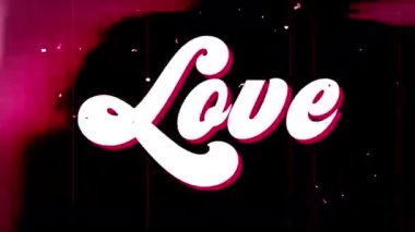 Pembe arka planda kelime aşkı