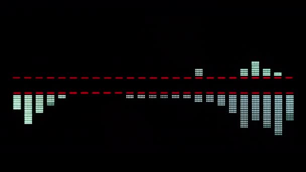 Equalisers gráficos hifi estéreo — Vídeo de Stock