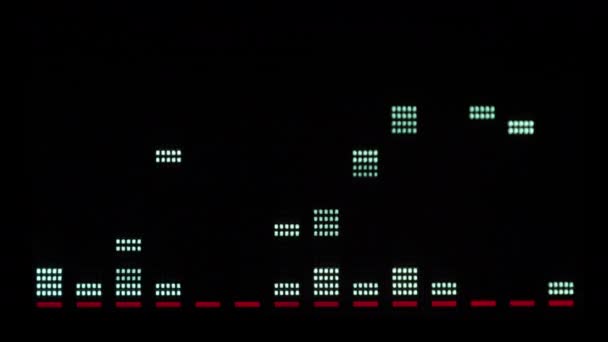 Equalizzatori grafici stereo hi-fi — Video Stock