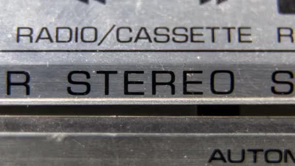 La parola stereo in una sequenza — Video Stock