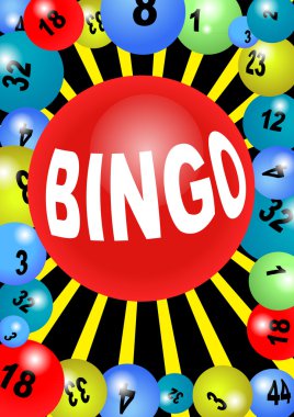 Bingo topu çerçeve içinde