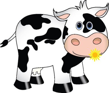 İnek komik hayvanın resmi