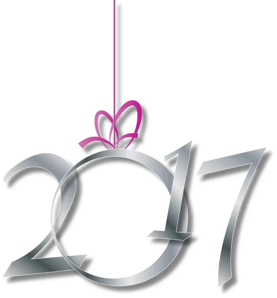 2017 yeni yıl tasarım — Stok fotoğraf