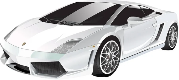 Sports Car Ilustração sobre fundo branco — Fotografia de Stock