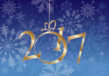 2017 illüstrasyon yeni yıl