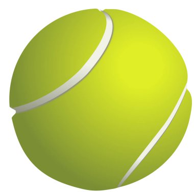 Tenis topu grafiksel illüstrasyon