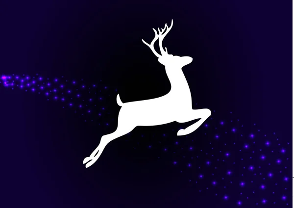 Julhjort dekoration med stjärnor — Stockfoto