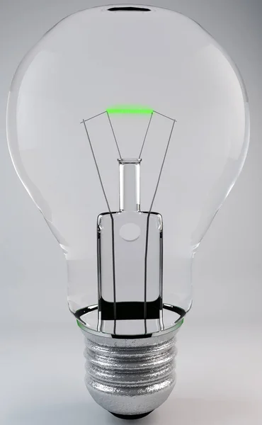 電球3Dイラスト — ストック写真