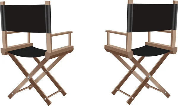 Directores sillas con respaldos en blanco para texto — Foto de Stock