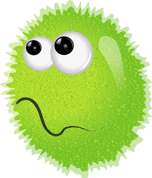 Germ character illustration on white — Stock Photo, Image